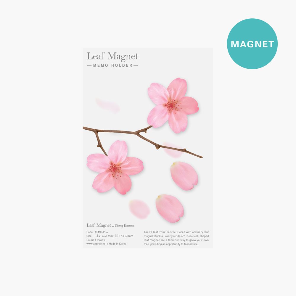 리프마그넷_벚꽃(4p 한세트)