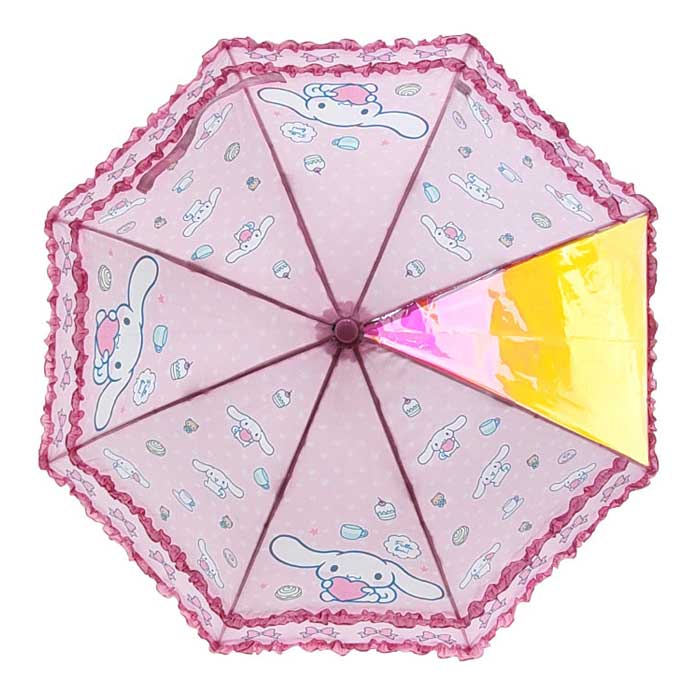 시나모롤 40cm 디저트 이중프릴 장우산 - 핑크