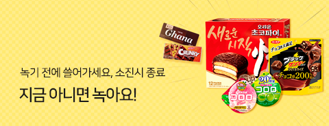 녹기 전에 쓸어가세요 - 지금 아니면 녹아요
