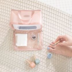 트래블러스_코팅메쉬 파우치 큐브 미디움