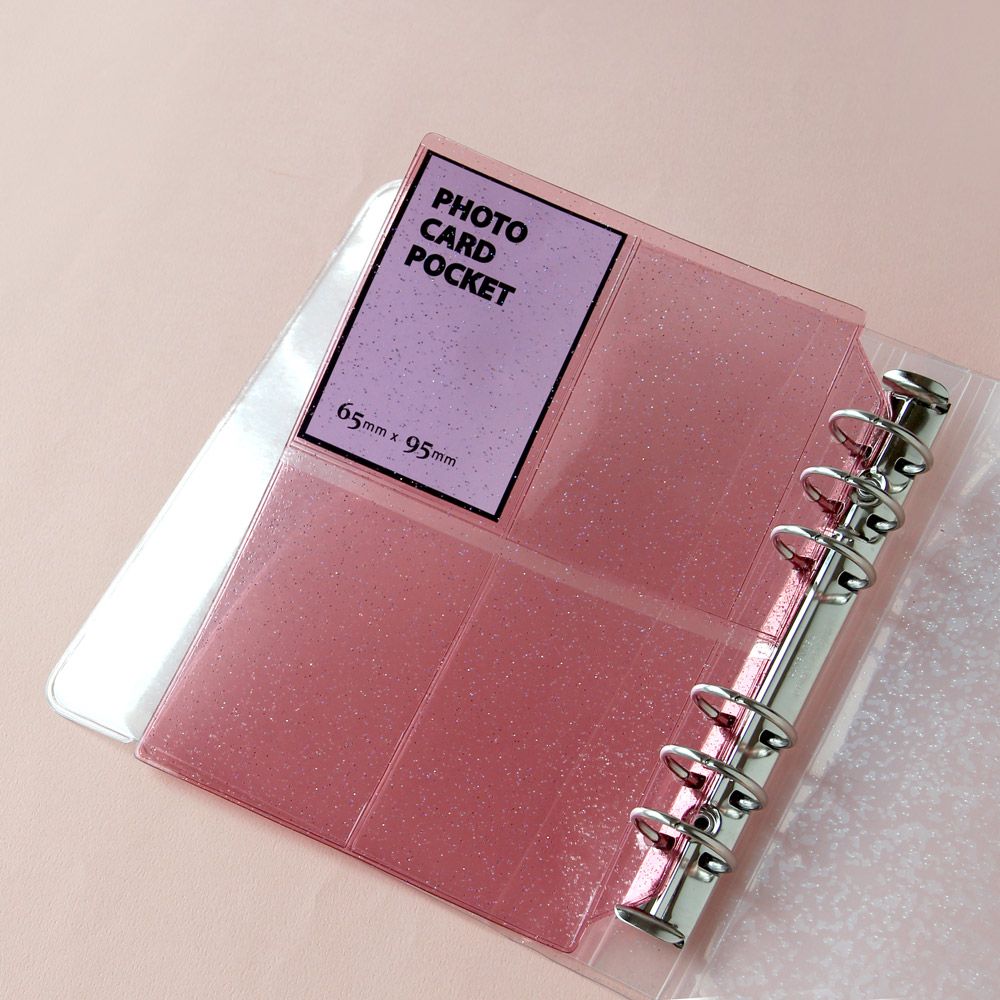 [잼스튜디오] A6 WIDE 6공 - 포토카드포켓(Pink)