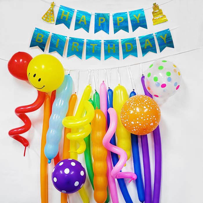 [파티클럽] 생일 풍선 장식 가랜드 세트