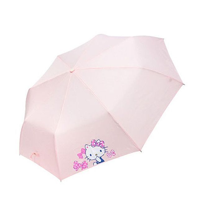 헬로키티 챠밍 완전 자동 우산