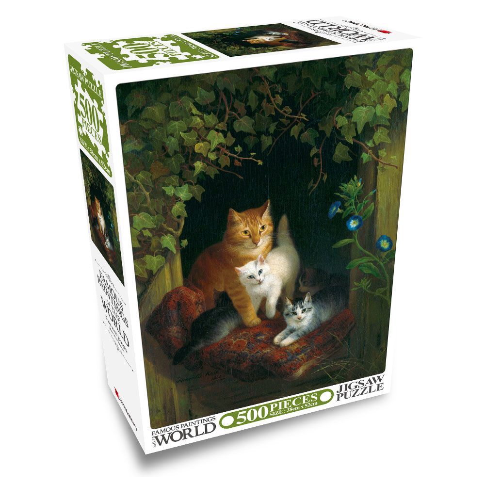 세계명화 직소퍼즐 500조각_고양이 가족
