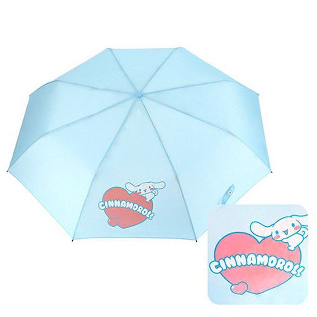 [산리오] 시나모롤 55 하트 3단 우산