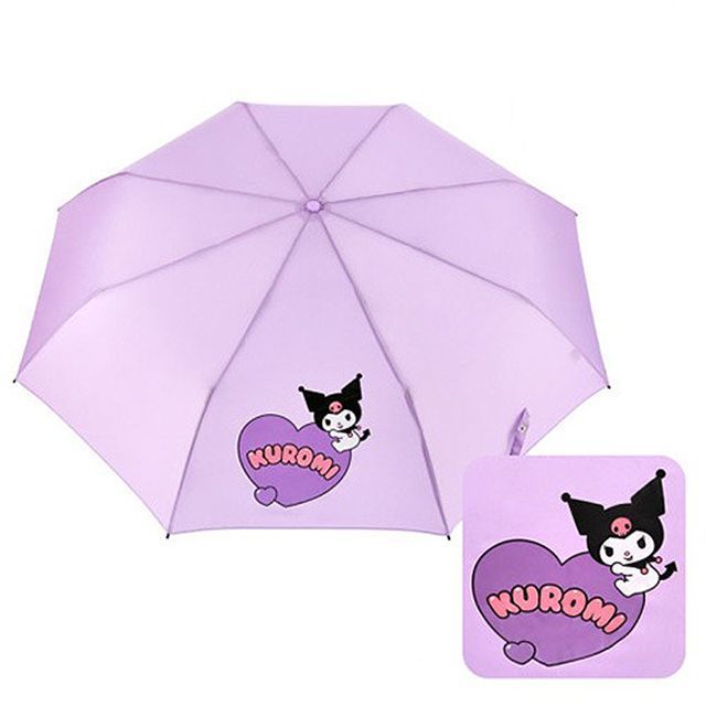 [산리오] 쿠로미 55 하트 3단 우산