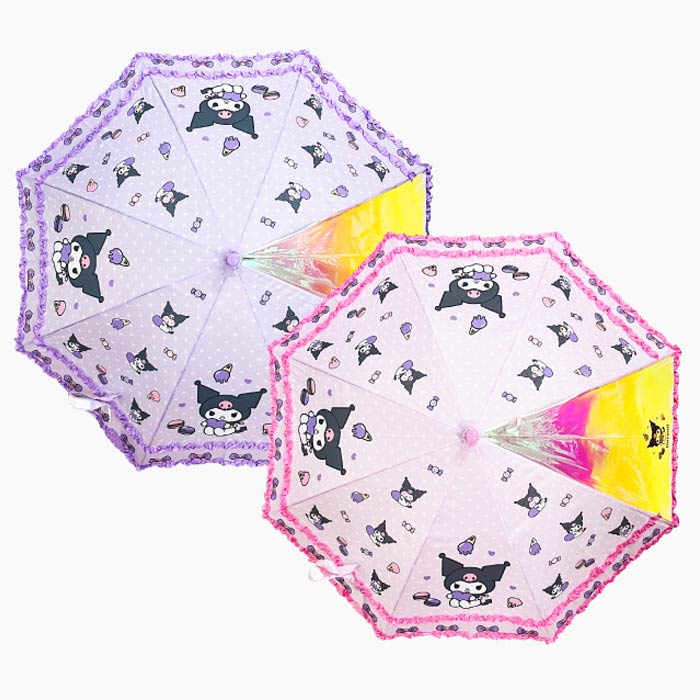 [산리오] 쿠로미 47 디저트 이중 프릴 아동 우산