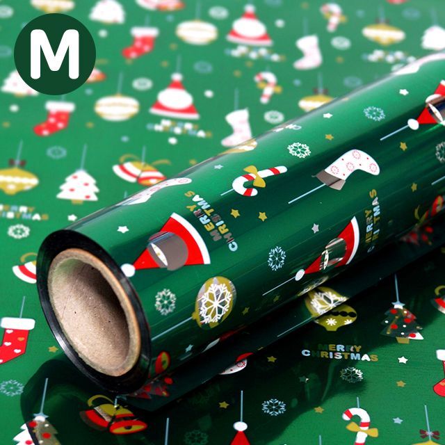 [디자인랩] 메탈롤-크리스마스(중) - 녹색 [375mmx17m] (랜덤)