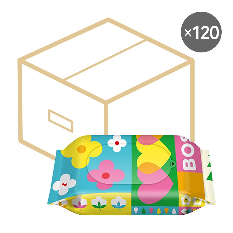 보솜이 펀앤플레이 라이트 물티슈 휴대용 10매 (120개 1박스)