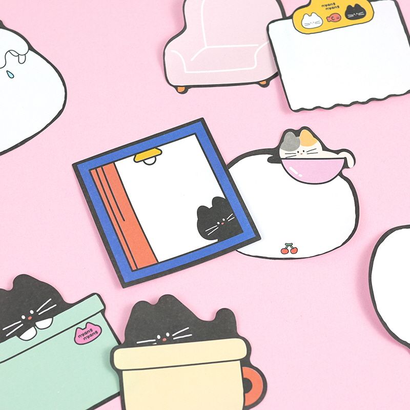 냥냥 모양 점착메모지 (24개 1세트)