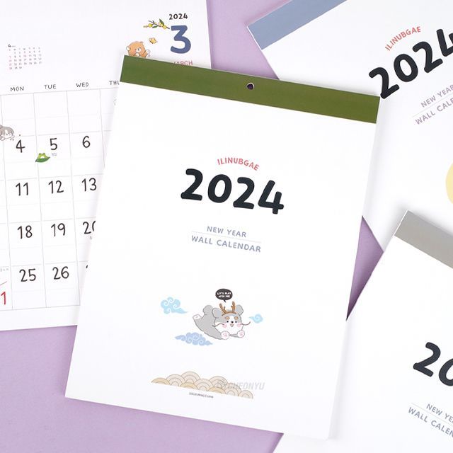 2024 이리눕개 벽걸이 캘린더