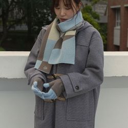 데일리 자수 울 장갑 - 01 스탬프 캣