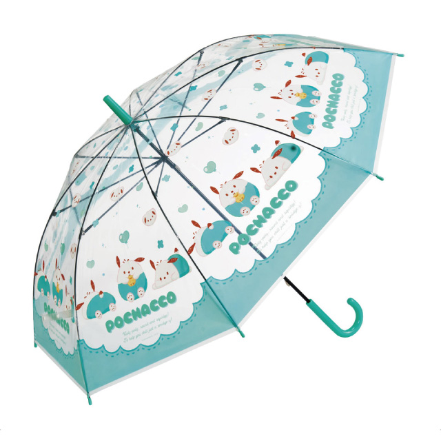 포차코 파스텔 투명 수동 장우산 60cm