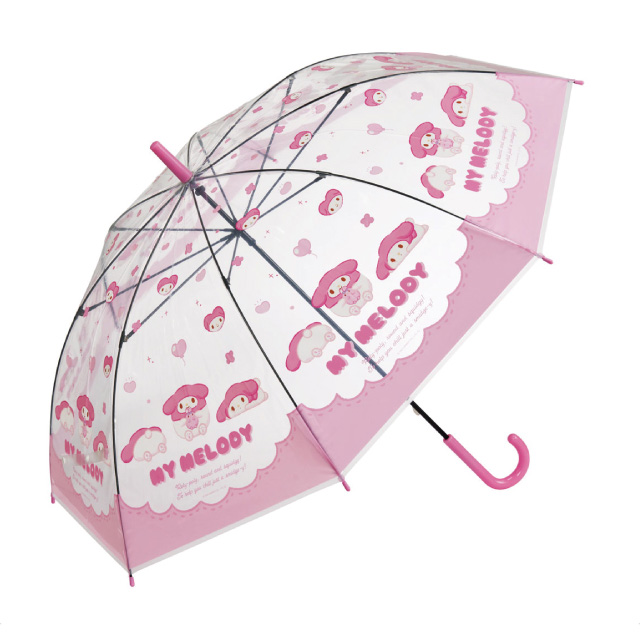 [산리오] 마이멜로디 파스텔 투명 수동 장우산 60cm