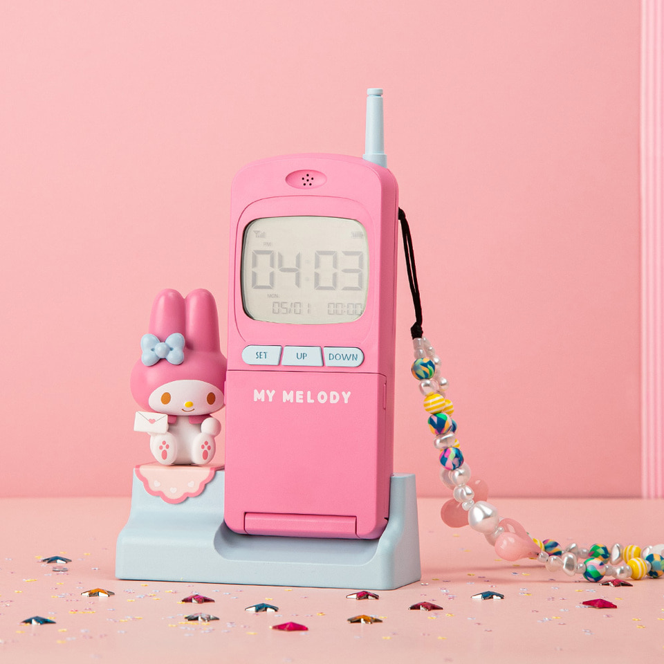 산리오 탁상시계 마이 멜로디 