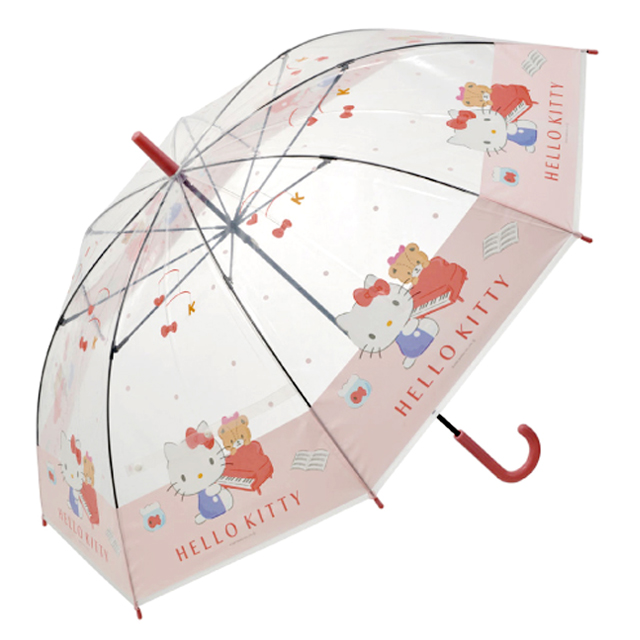 헬로키티  수동 비닐 우산 60cm