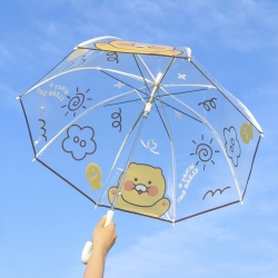 카카오프렌즈 돔형 8K 투명 장우산