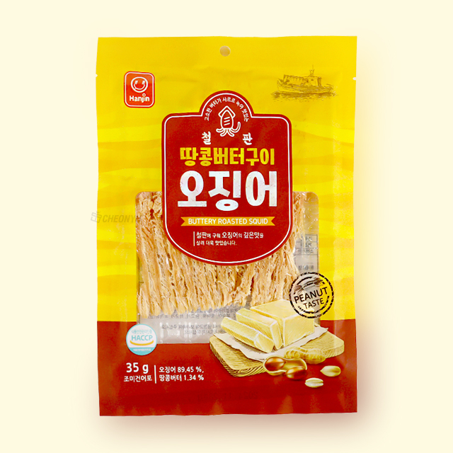 철판 땅콩버터구이 오징어 35g