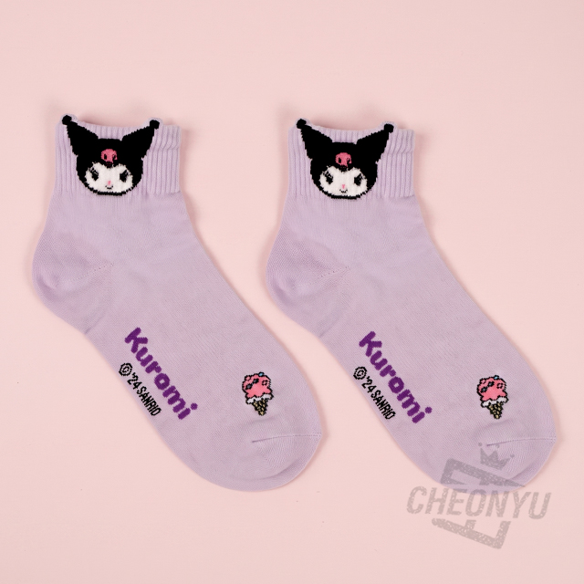 쿠로미 뽀글이 파스텔 양말