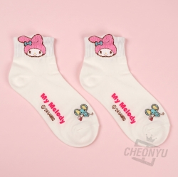 마이멜로디 뽀글이 파스텔 양말