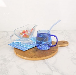 항아리 내열 머그컵_ 블루 400ml (1P)