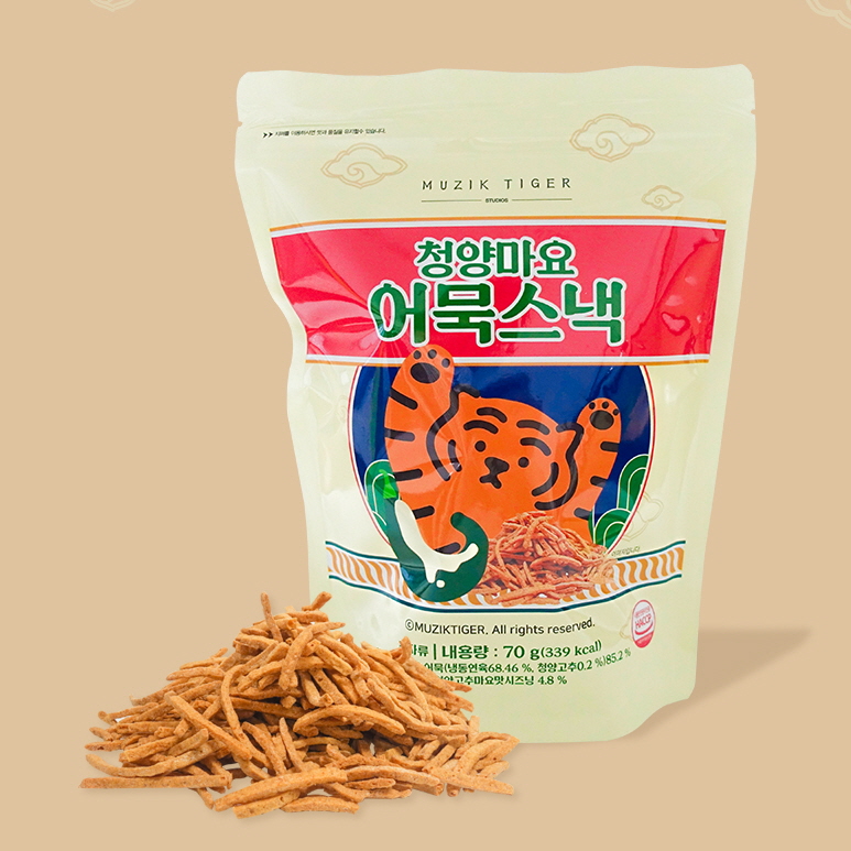 무직타이거 청양마요 어묵스낵 70g