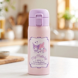 마이멜로디 쿠로미 원터치 스텐 보틀 350ml