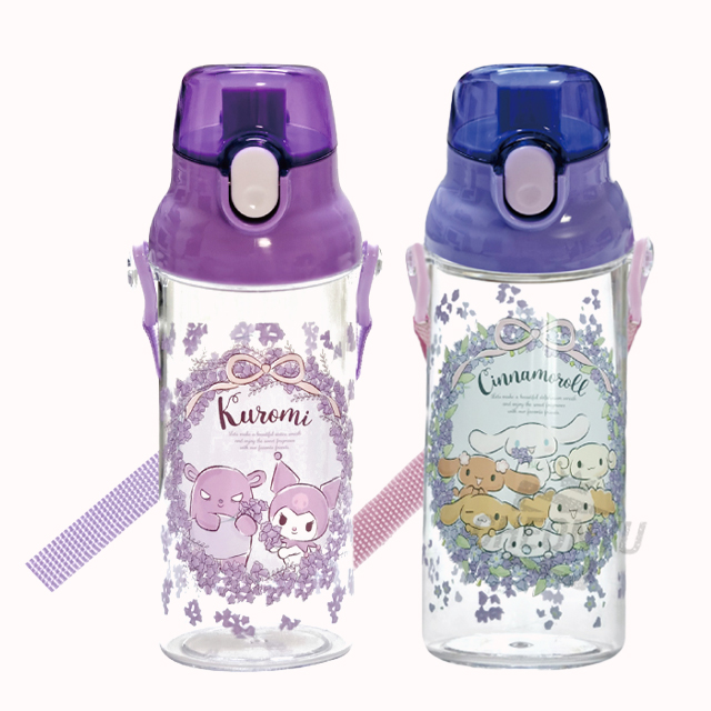 산리오 플라워리스 원터치 클리어 보틀 480ml