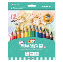 더존 키즈 점보 색연필 12색