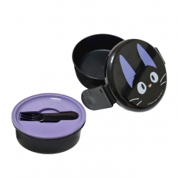 지지 원형 2단 도시락 (포크포함)