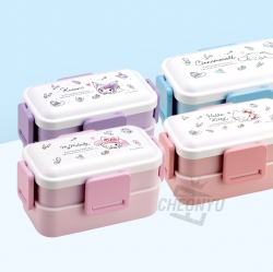 산리오 수채 코스메 돔형 2단 런치 도시락 600ml
