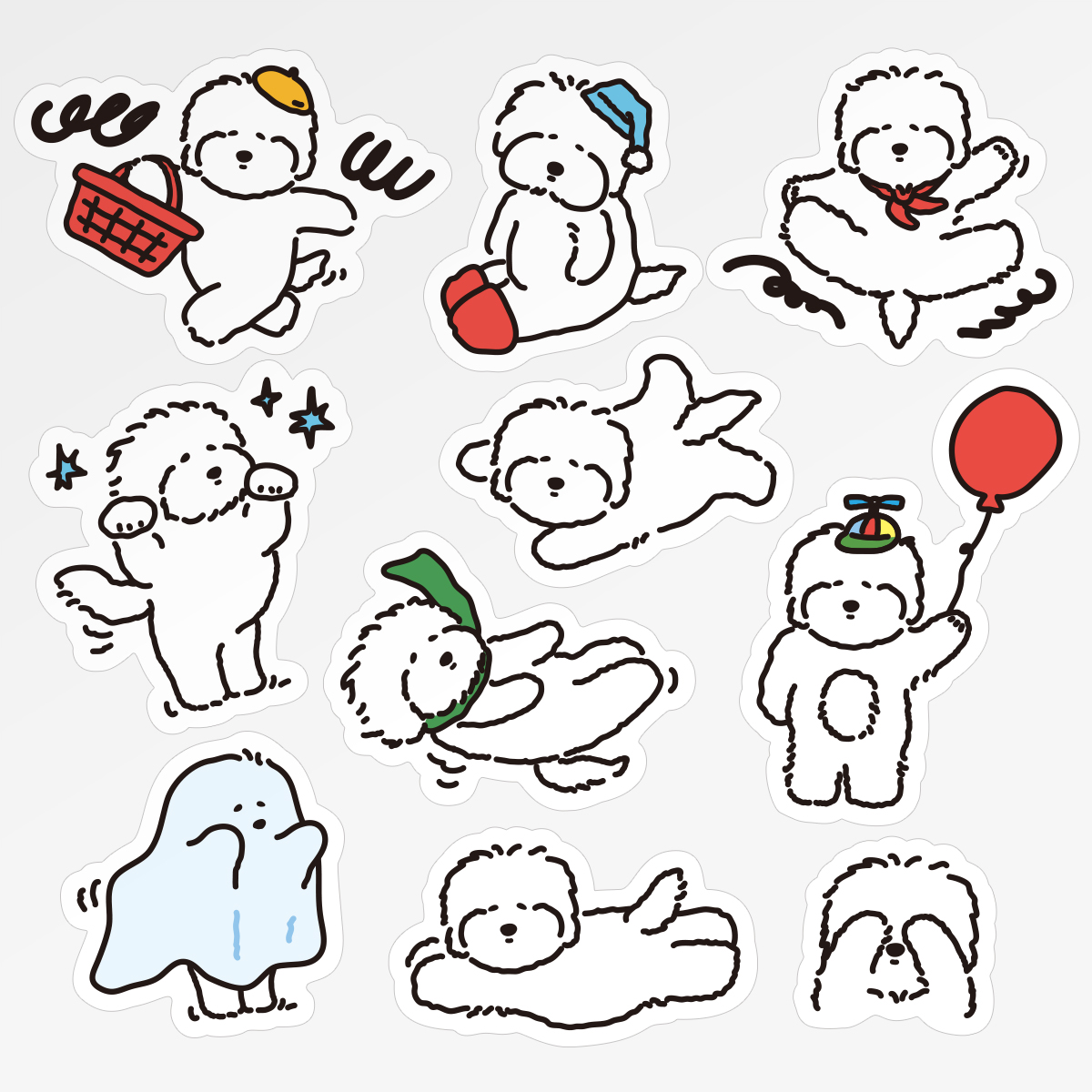 [달페이퍼] 달페이퍼 달봉이 조각스티커 10p