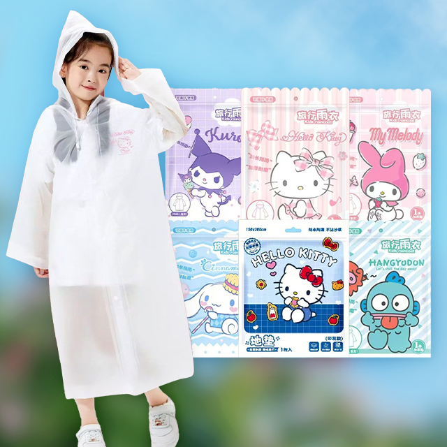 [산리오] 산리오 일회용 우비_어린이용