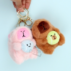 공좋아 카피바라 봉제 인형 키링_낱개 (랜덤발송)