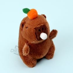 풍선껌 카피바라 봉제 인형 키링