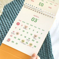 2026 오늘의 온도 탁상 달력 (25년 10월-26년 12월 데스크 캘린더)