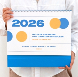 2026 기본 대형 B4 탁상 달력 (데스크 캘린더)