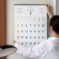 2026 루나 레트로 A2 음력 벽걸이 달력 (절기 대형 캘린더)