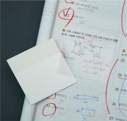 클리어 메모지 메모시트 50매 (중형)