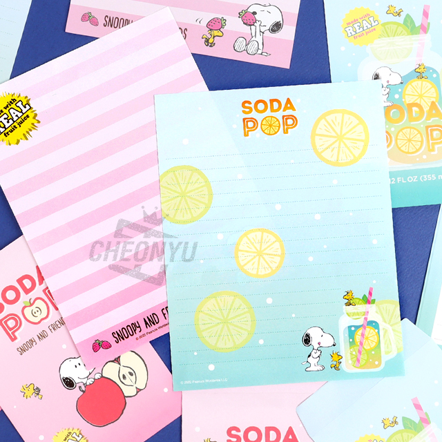 스누피 소다팝 레터 세트