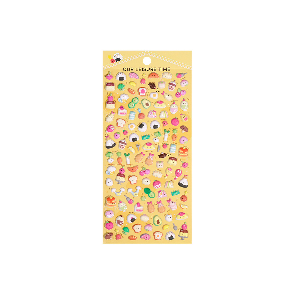 [디스톤유니버스] 3D 티니 버블 스퀴시 입체 스티커 시리즈 6종