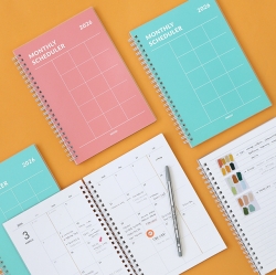 2026 기본 A5 먼슬리 스케줄러 (날짜형 월간 다이어리 스프링)