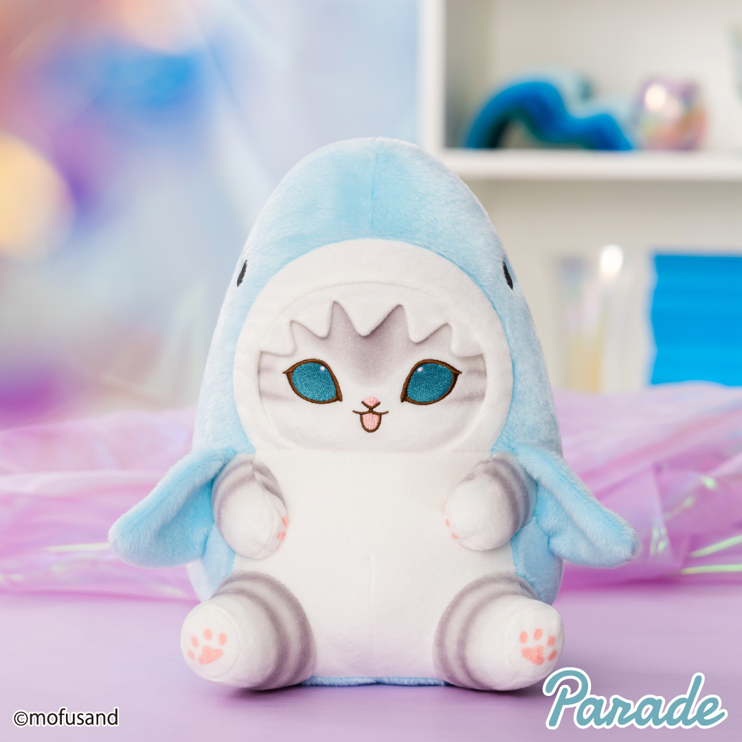 모후샌드 파스텔 상어냥 봉제인형 BIG 28cm_블루