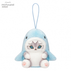 모후샌드 파스텔 상어냥 마스코트 가방고리 10cm_블루