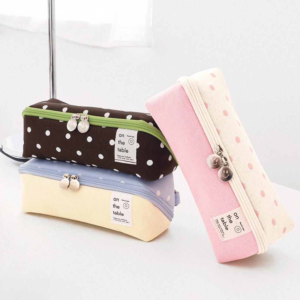 온더테이블 큐브 펜케이스 도트