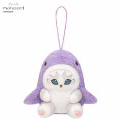 모후샌드 파스텔 상어냥 마스코트 가방고리 10cm_퍼플