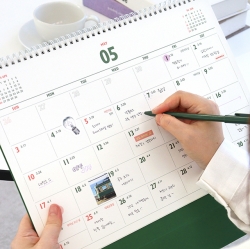 2026 루나 레트로 대형 B4 탁상 달력 (음력 데스크 캘린더)