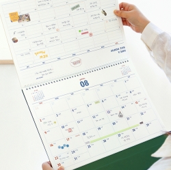 2026 루나 레트로 대형 B4 탁상 달력 (음력 데스크 캘린더)