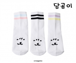 담곰이 스트라이프 3족 양말세트