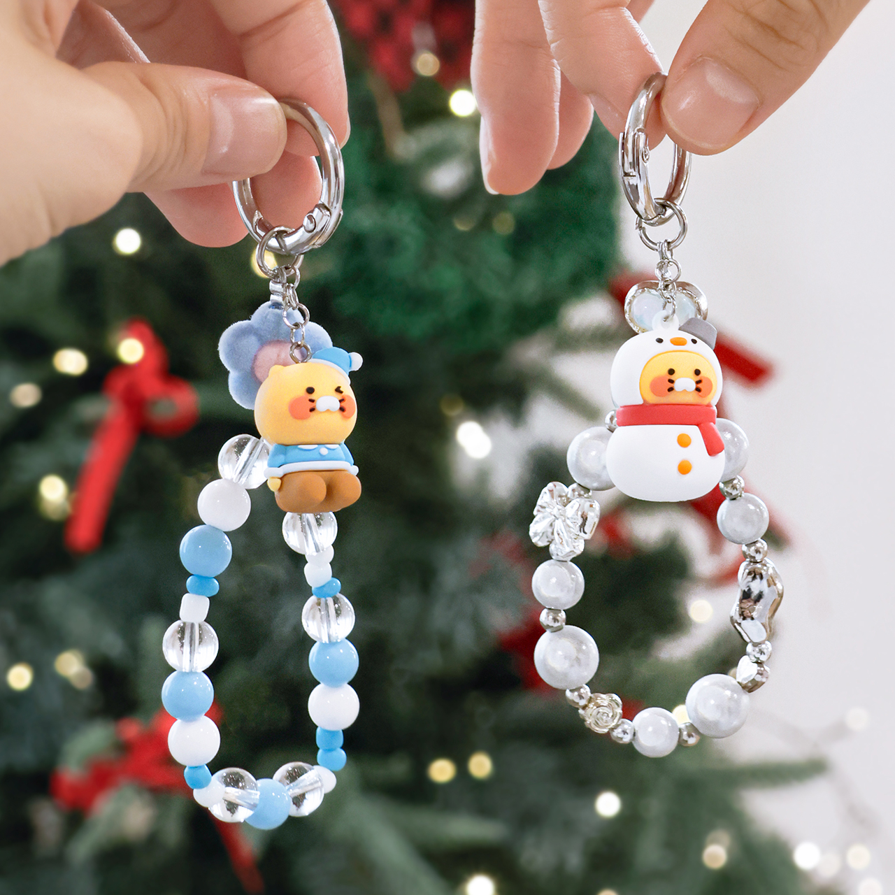 춘식이 윈터피규어 비즈스트랩 윈터